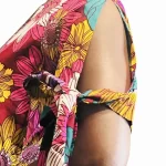 Ankara African Print, Colorful Women Two Sides Dress - Image 6
