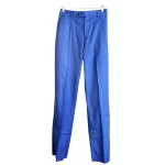 (Large) African Nigerian Senator Style Blue Top & Bottom Two Piece Outfit #1 - Image 7