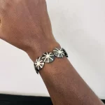 All Black & Ivory Handmade Kenyan Bead African Bracelet