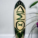 African Wooden Green & Beige Greek Life Home Decor - Image 4