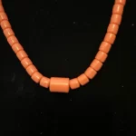 Traditional Women African Nigerian Artificial Orange Bead Short Necklace - Image 2