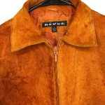 2000s Vintage Orange Women 100% Leather Jacket - Image 5