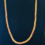 Mid Length Hanging Brown Wooden Beaded Necklace ￼ - Image 2