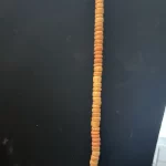Mid Length Hanging Brown Wooden Beaded Necklace ￼ - Image 4