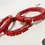 ￼ 3 Traditional Unisex African Nigerian Artificial Rose Red Coral Bead Bracelet B - Image 3
