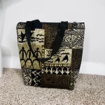 Green and Black Tribal Print Tot Bag