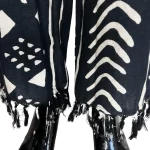 (2XL) African Mud Cloth Black & Ivory Women Pants - Image 7