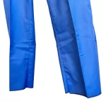 (Large) African Nigerian Senator Style Blue Top & Bottom Two Piece Outfit #1 - Image 10
