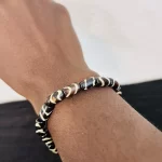 Brown & Beige Handmade Kenyan Bead African Bracelet