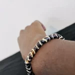 Brown & Beige Handmade Kenyan Bead African Bracelet - Image 4