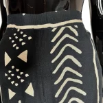 (2XL) African Mud Cloth Black & Ivory Women Pants - Image 8