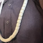 Share Necklaces & Bracelet African Nigerian Artificial Beige Coral Bead Set - Image 5