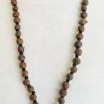 African Brown, Tribal Long Beaded Necklace ￼ - Image 4