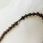African Brown, Tribal Long Beaded Necklace ￼ - Image 5