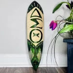 African Wooden Green & Beige Greek Life Home Decor